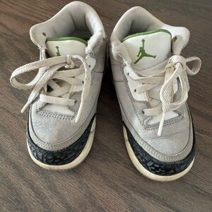 Jordan Gray and Black Sneakers with Iconic Elephant Print